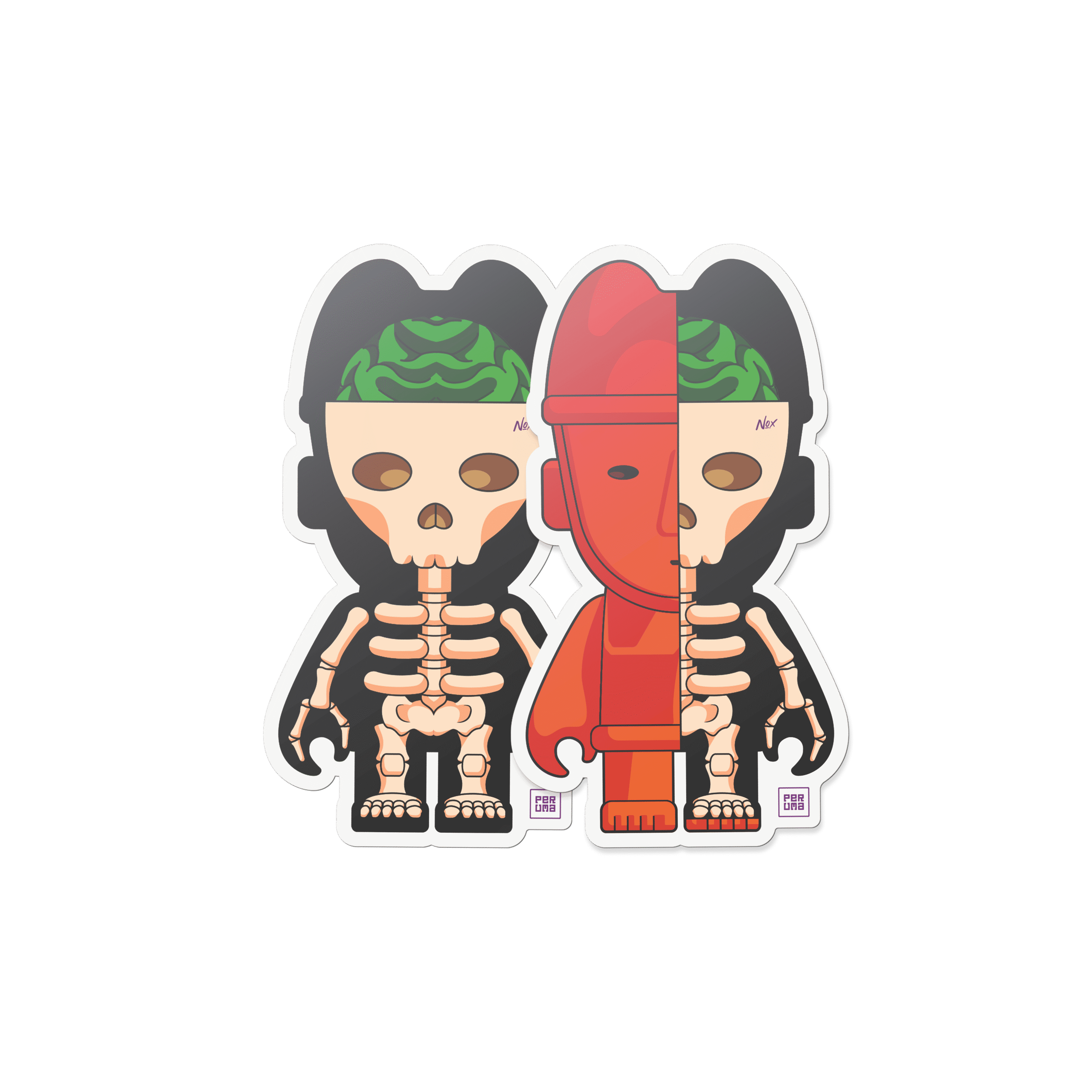Pack Sticker Chapak Split